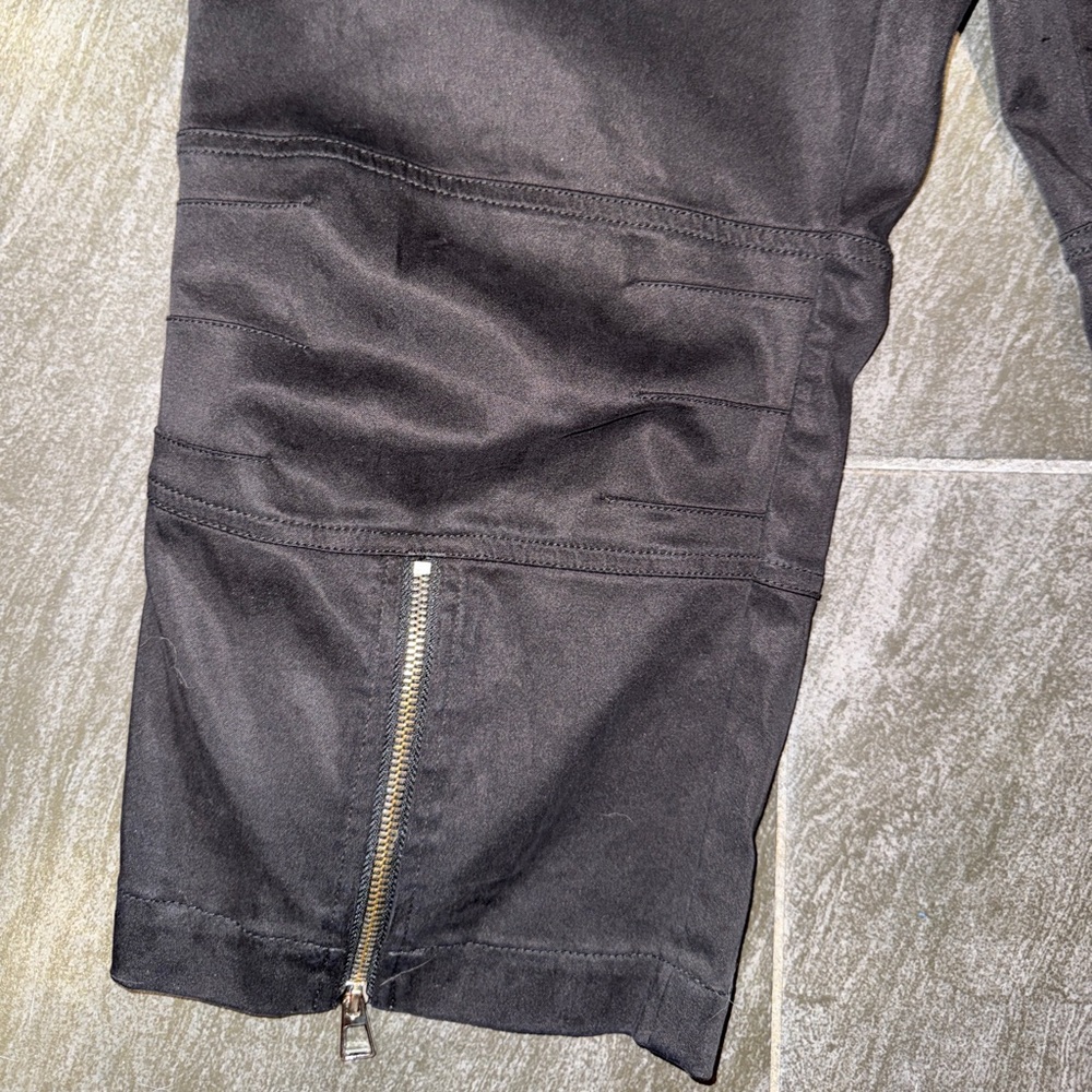 Free People Black Capri Pants with Zipper Accents - Picture 10 of 15